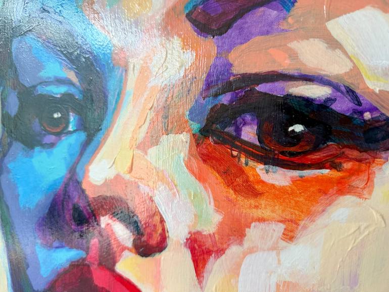 Original Contemporary Women Painting by Micjan Art