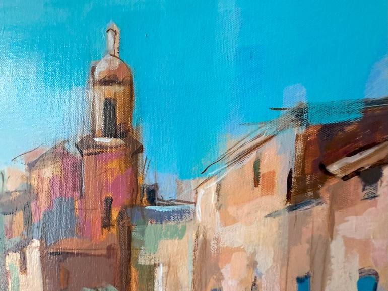 Original Contemporary Architecture Painting by Micjan Art
