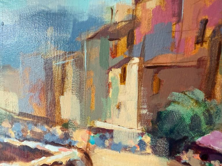 Original Contemporary Architecture Painting by Micjan Art