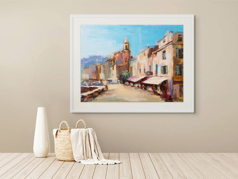 Original Contemporary Architecture Painting by Micjan Art