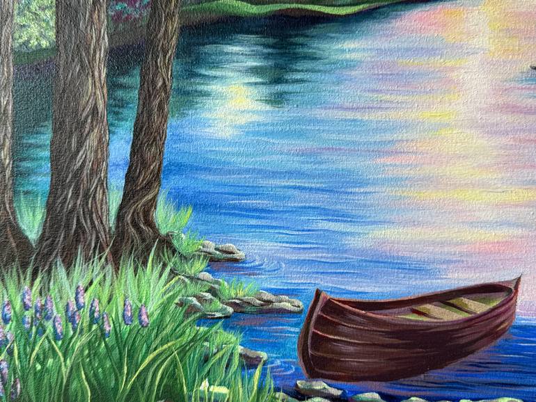 Original Impressionism Landscape Painting by Anastasiia Denysiuk