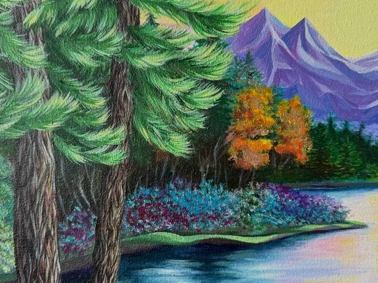 Original Impressionism Landscape Painting by Anastasiia Denysiuk