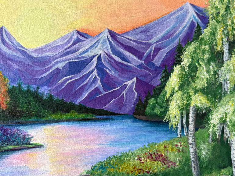 Original Impressionism Landscape Painting by Anastasiia Denysiuk