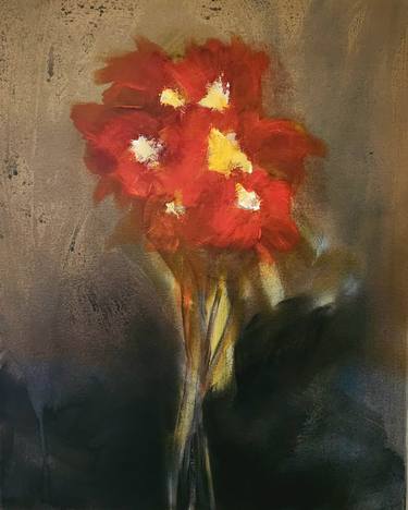 Original Abstract Floral Painting by David Anthony Gentry