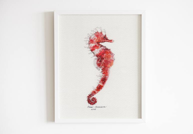 Original Illustration Animal Painting by Elena Korsunova