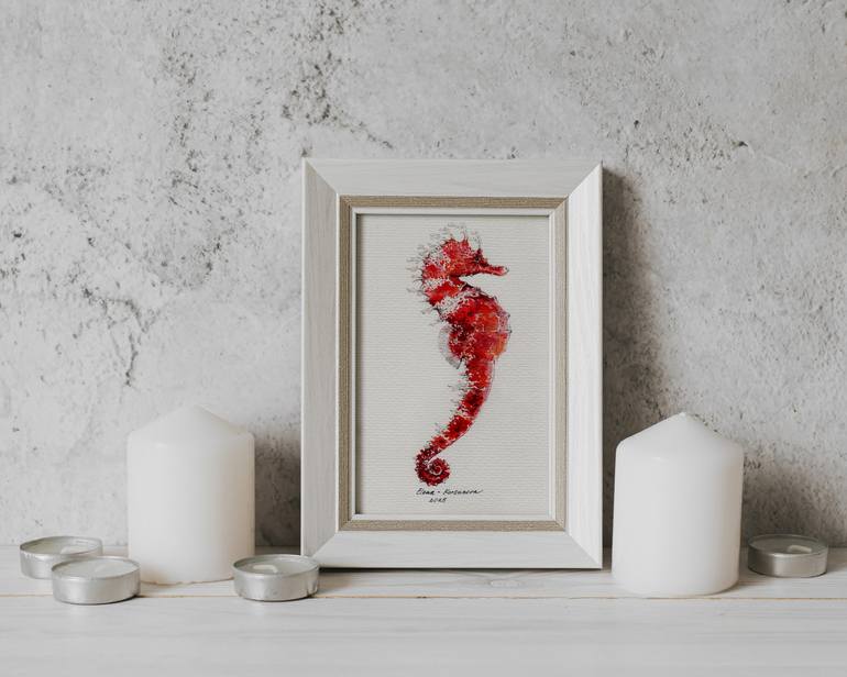 Original Illustration Animal Painting by Elena Korsunova