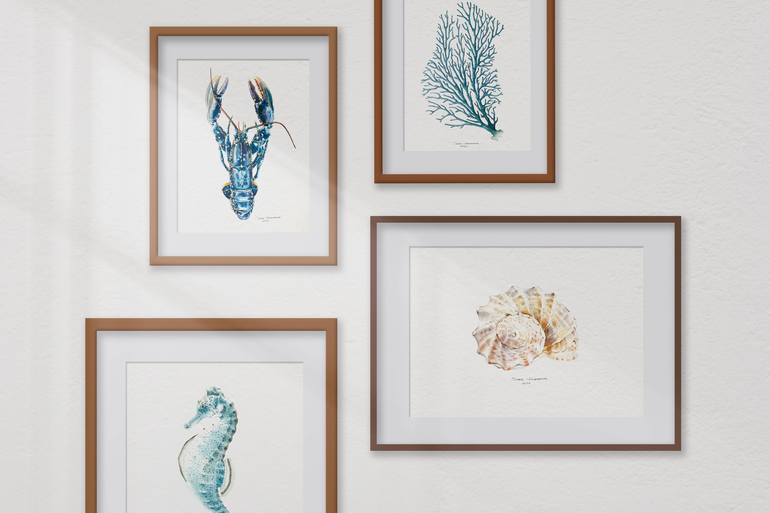 Original Illustration Animal Painting by Elena Korsunova