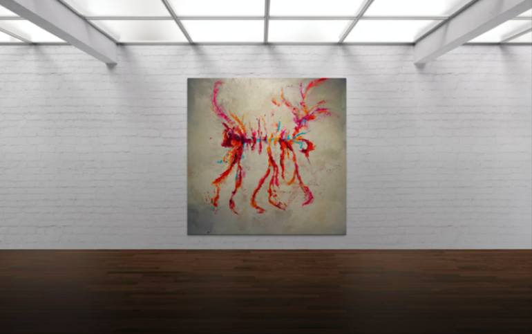 Original Abstract Expressionism Abstract Painting by Jimena Romo