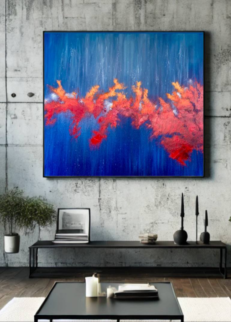 Original Abstract Expressionism Abstract Painting by Jimena Romo