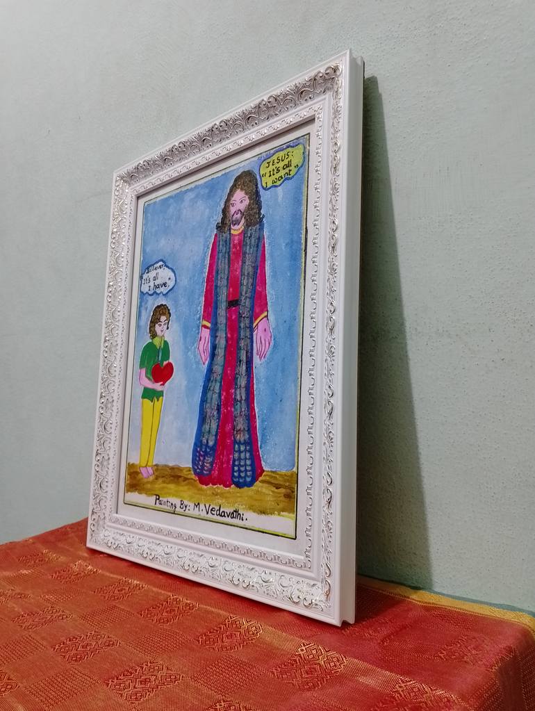 Original Conceptual Religion Painting by Vedavathi M