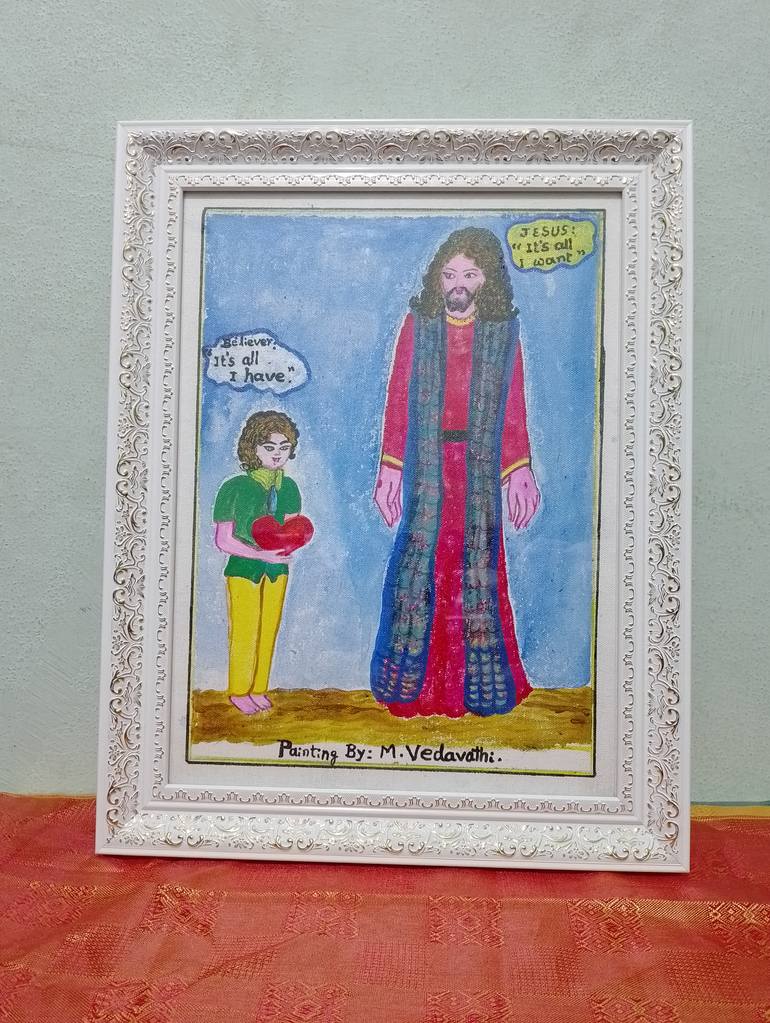 Original Conceptual Religion Painting by Vedavathi M