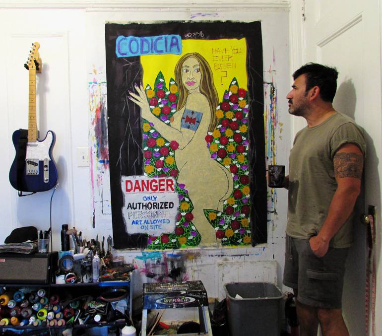 Original Pop Art Nature Painting by Franck De Las Mercedes