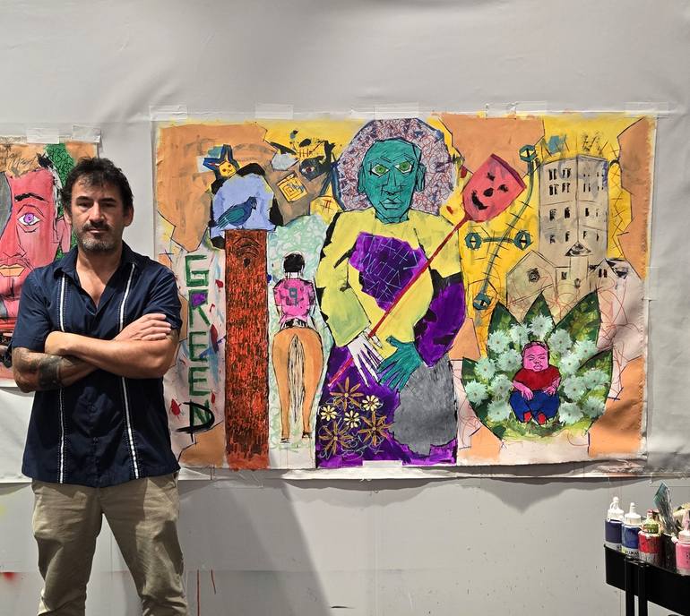 Original Pop Art Pop Culture/Celebrity Painting by Franck De Las Mercedes