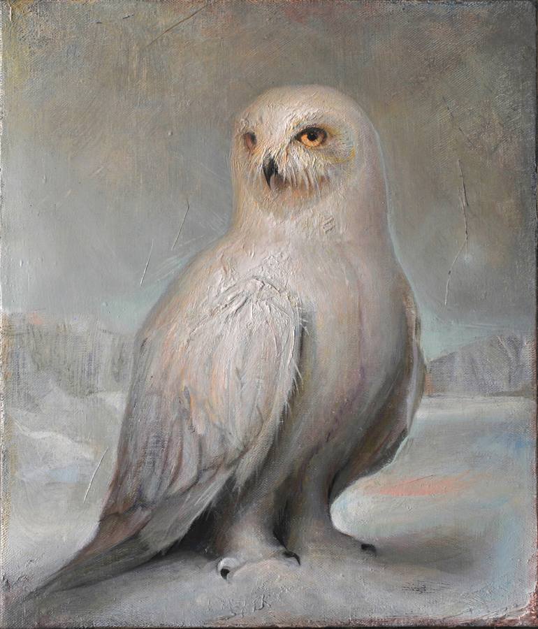 Snowy Owl Painting by Luke Hillestad | Saatchi Art