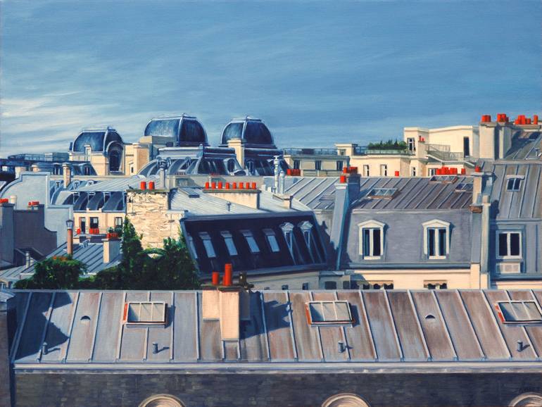 Paris Rooftops Painting by Nick Savides Saatchi Art