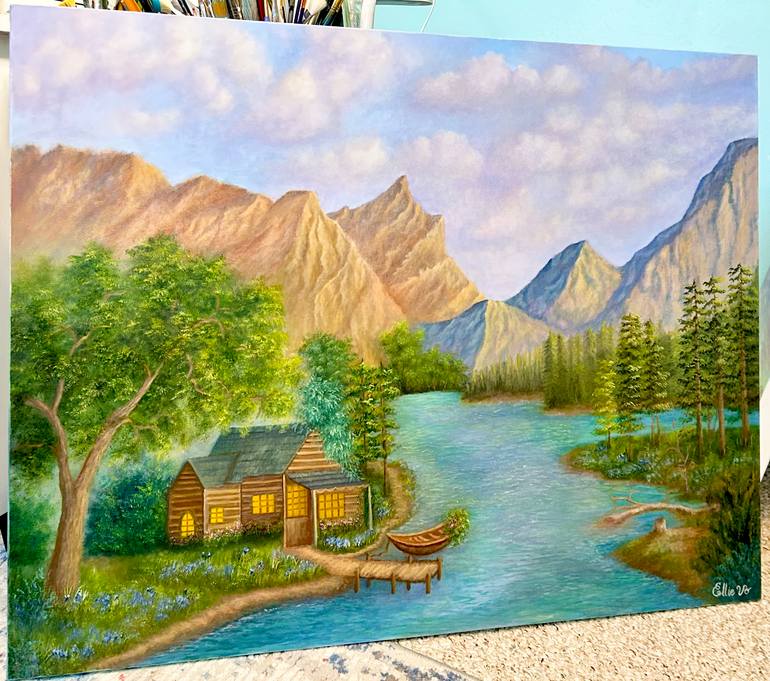 Original Contemporary Landscape Painting by Ellie Vo