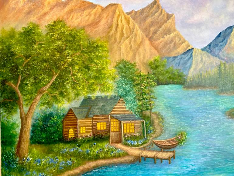 Original Contemporary Landscape Painting by Ellie Vo