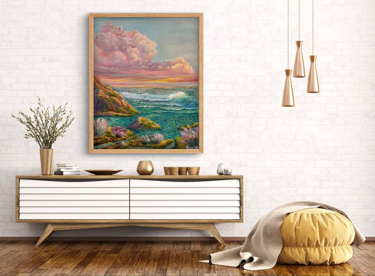 Original Realism Seascape Painting by Ellie Vo