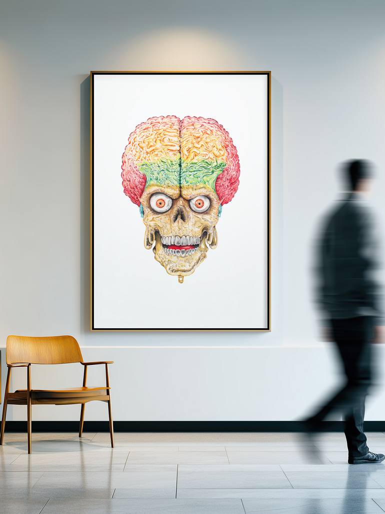 Original Artificial Intelligence Cinema Drawing by Rob Gardiner
