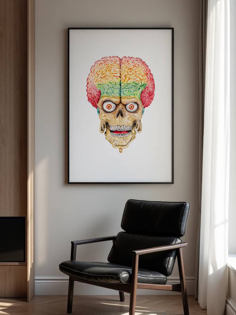 Original Artificial Intelligence Cinema Drawing by Rob Gardiner
