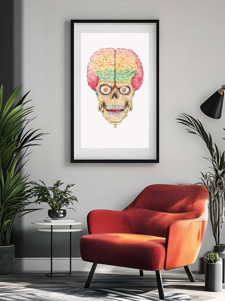 Original Artificial Intelligence Cinema Drawing by Rob Gardiner