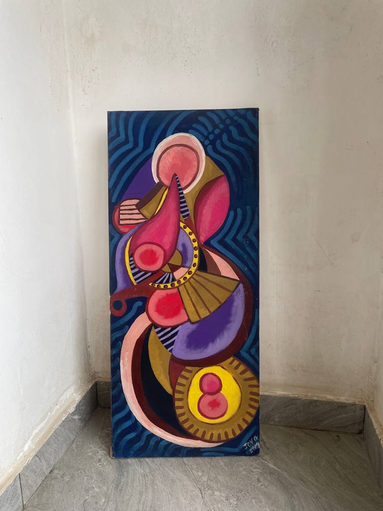 Original Abstract Expressionism Abstract Painting by Joy Ohiro