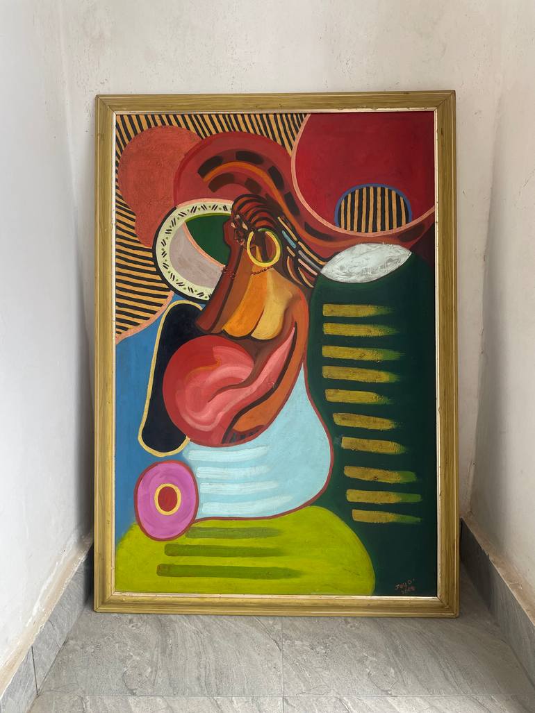 Original Abstract Expressionism Abstract Painting by Joy Ohiro