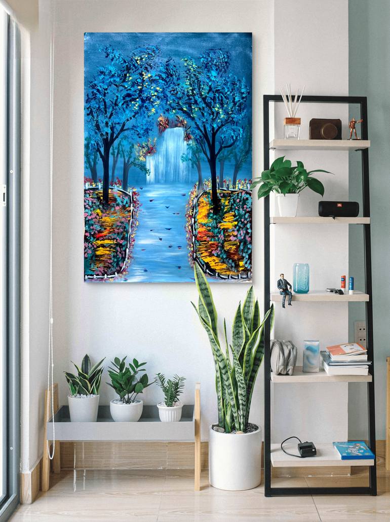 Original Impressionism Landscape Painting by M C
