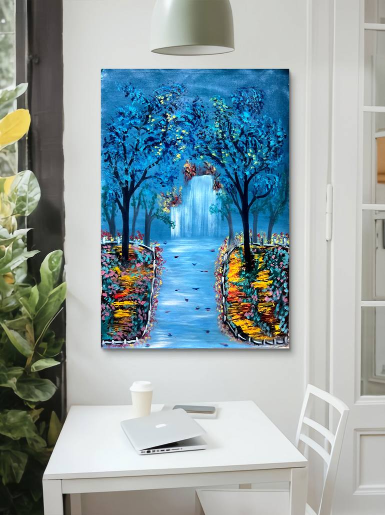 Original Impressionism Landscape Painting by M C