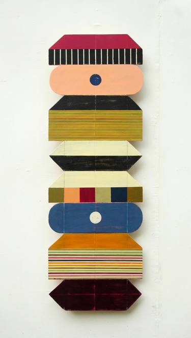 Original Art Deco Abstract Painting by Liam Hennessy