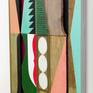 This work is a hybrid of painting and relief sculpture, formed from offcuts of wood, some geometric and some organic in shape, which have been arranged and painted. The work is created intuitively through a process of layering, reconfiguration, and re-painting until a kind of resolution is achieved.
Through the relationships between the various elements within the work hints of narrative or representation may emerge.