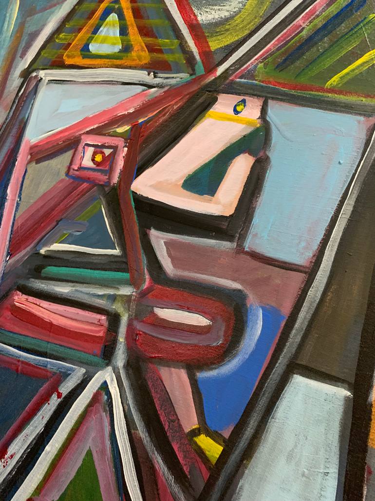 Original Abstract Expressionism Family Painting by Neury Luciano