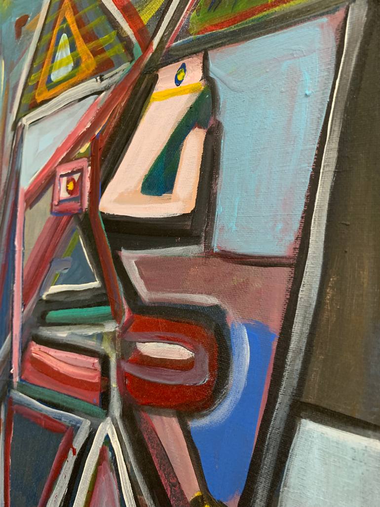 Original Abstract Expressionism Family Painting by Neury Luciano