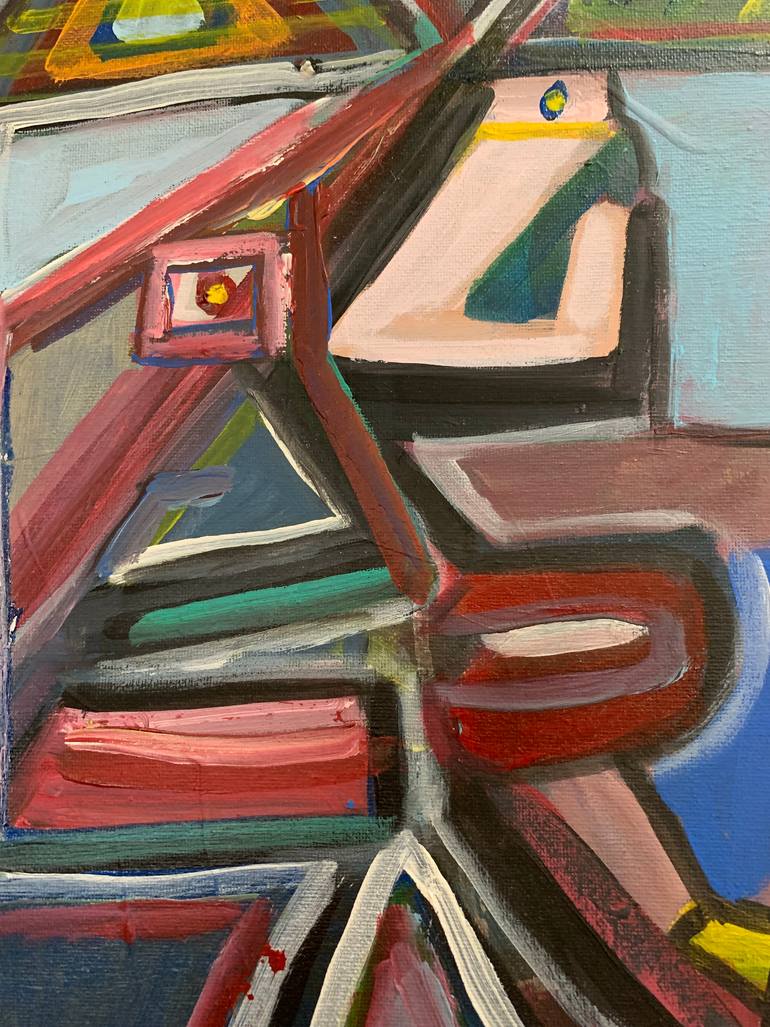 Original Abstract Expressionism Family Painting by Neury Luciano