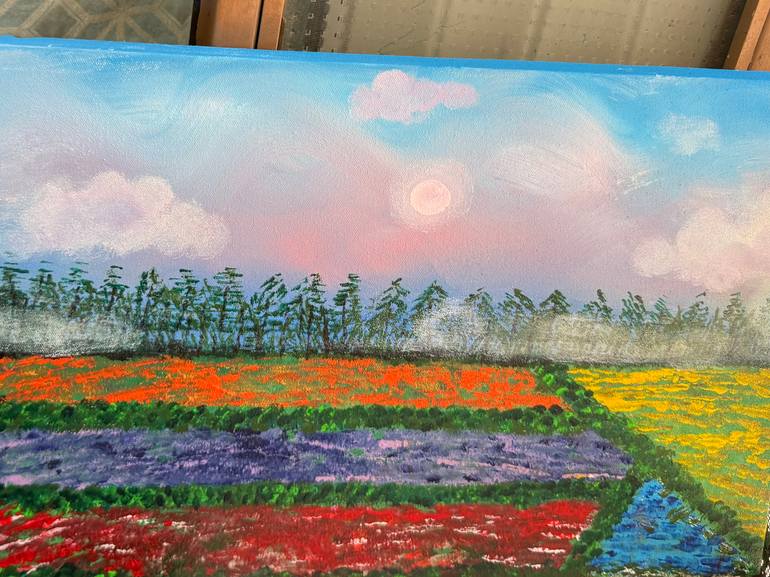 Original Abstract Expressionism Floral Painting by Splash Wonder