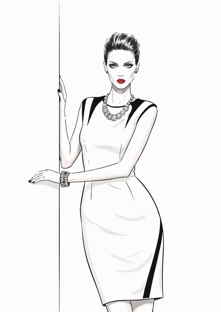 elegant drop waist dress Kit White Drop Waist Mini Dress main image 0