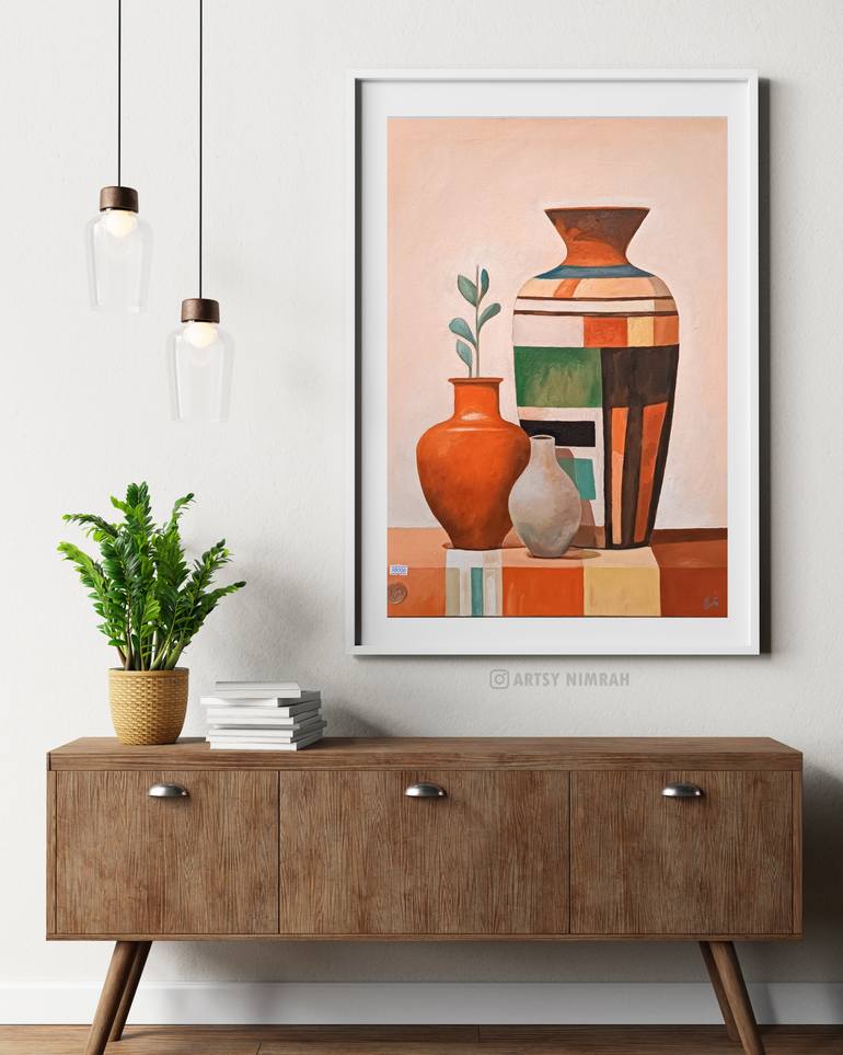 Original Abstract Still Life Painting by Artsy Nimrah