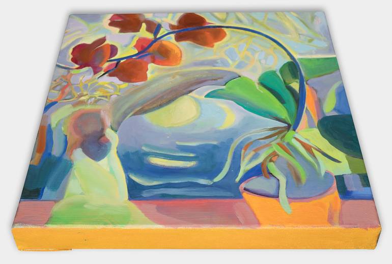 Original Abstract Expressionism Botanic Painting by Anna Kriger