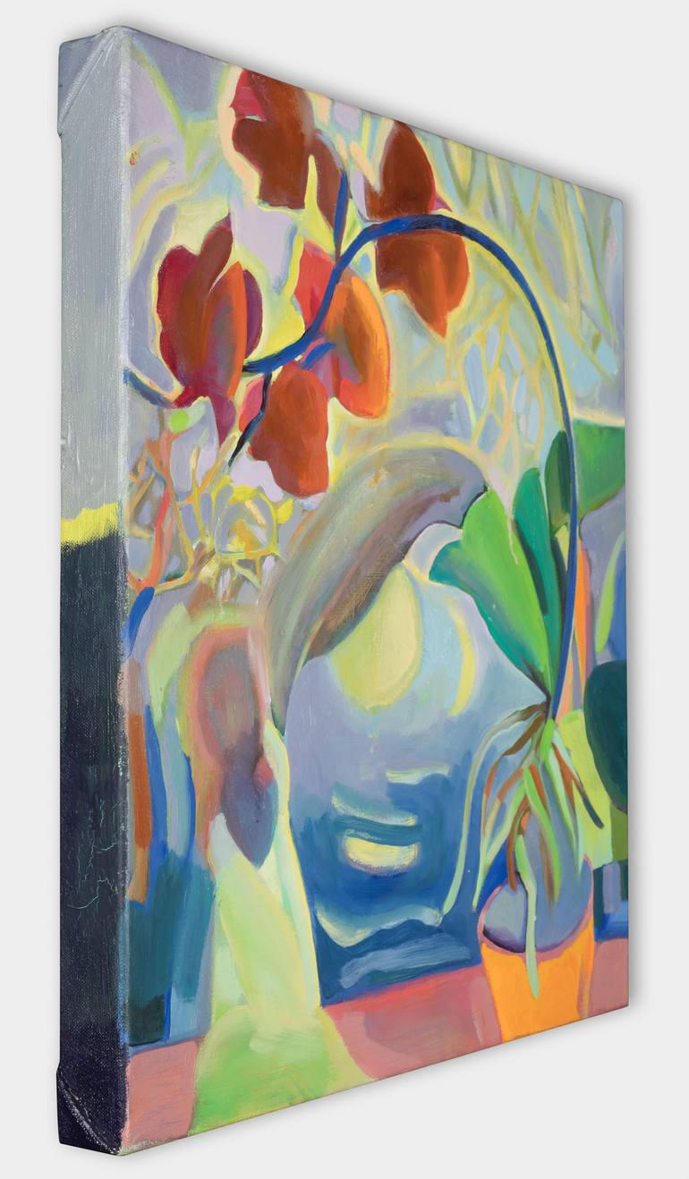 Original Abstract Expressionism Botanic Painting by Anna Kriger