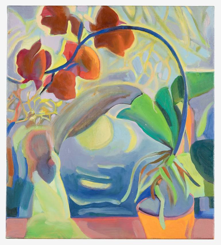 Original Abstract Expressionism Botanic Painting by Anna Kriger