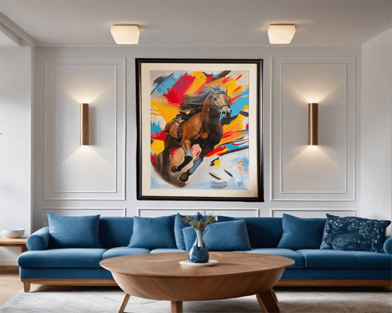 Original Abstract Expressionism Abstract Painting by Mah Zaib Raja