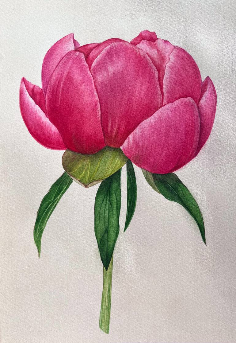 Original Symbolism Botanic Painting by Alina Linkevych