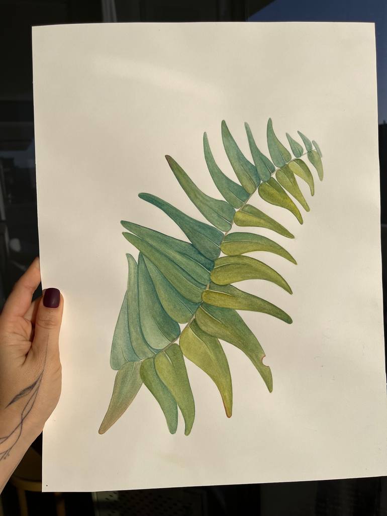Original Symbolism Botanic Painting by Alina Linkevych