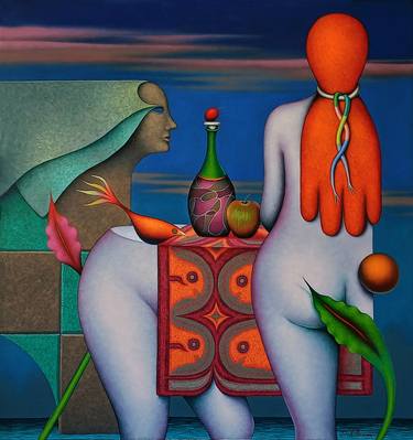 Print of Art Deco Erotic Paintings by Jose Luis De la Barra Bellido