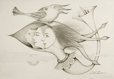 Print of Figurative Fantasy Drawings by Jose Luis De la Barra Bellido