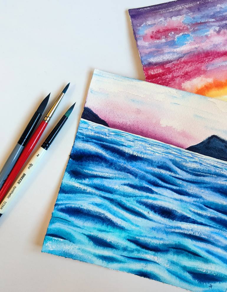 Original Realism Seascape Painting by Ilona Repkina