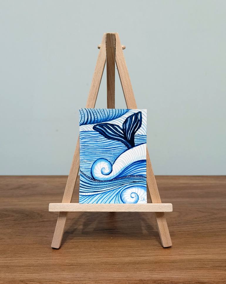 Original Illustration Seascape Painting by Ilona Repkina