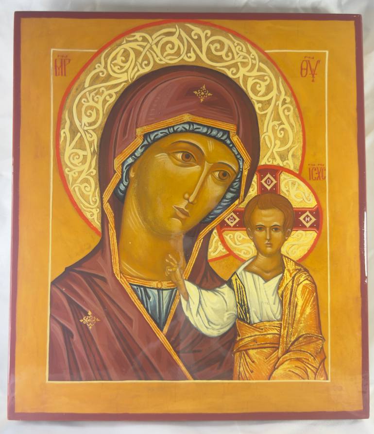 Original Symbolism Religion Painting by Alla Ditla