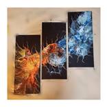 Fire and water meet by Franceska Art