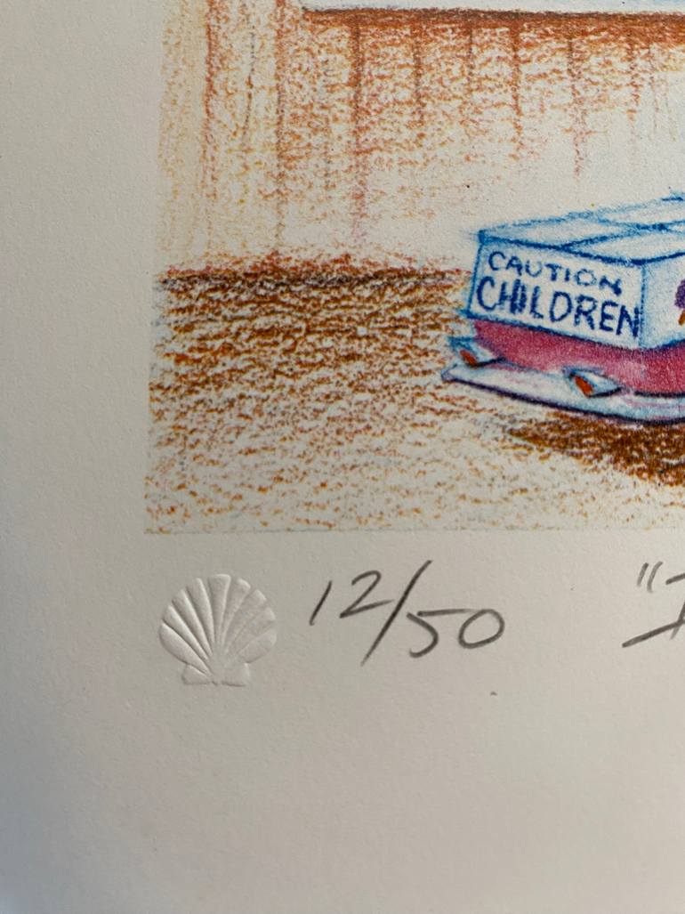 Original Illustration Transportation Printmaking by Scott Santoro